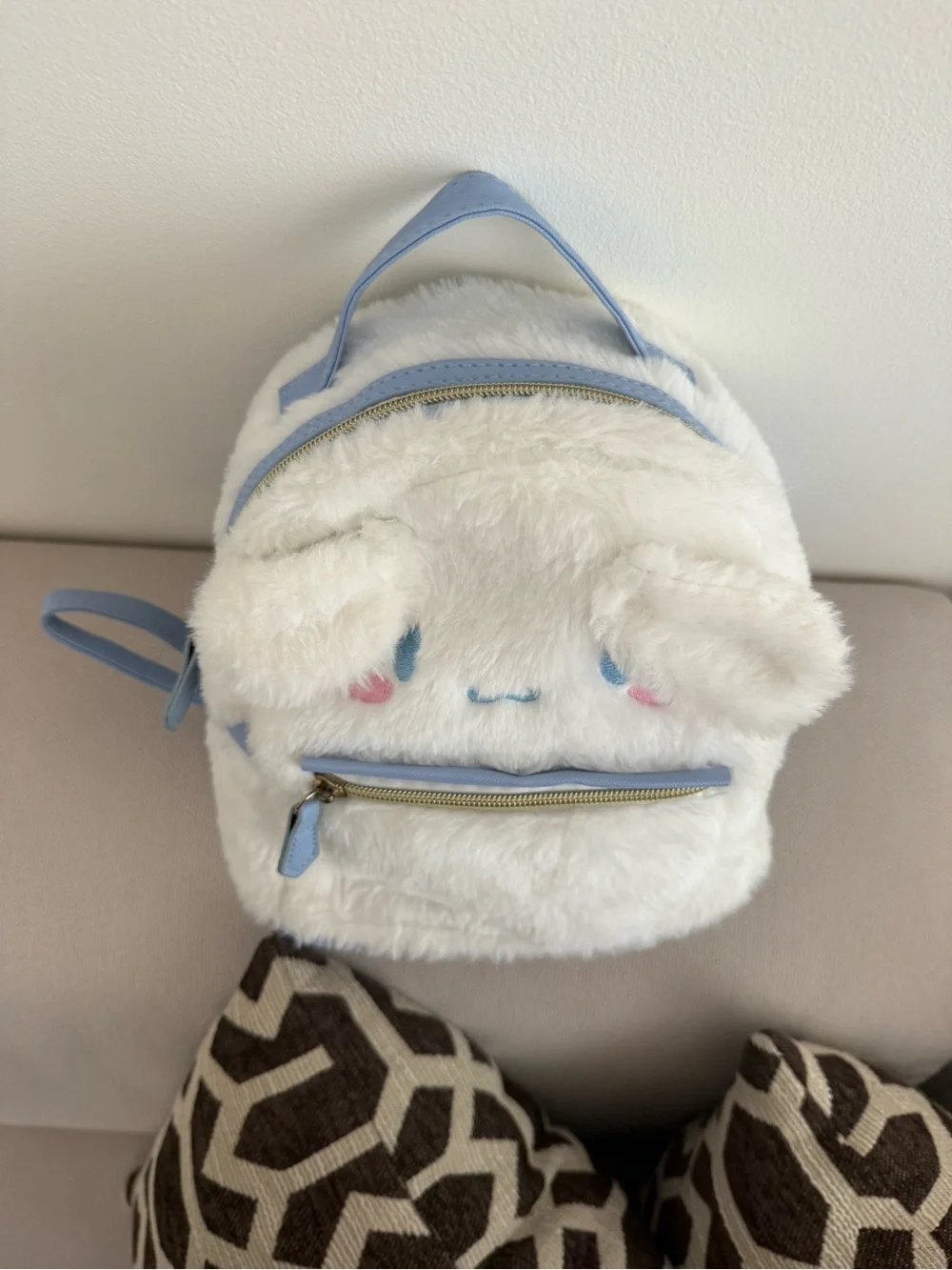 Kawaii Sanrio Plush Cinnamoroll Backpack Plushie Bag